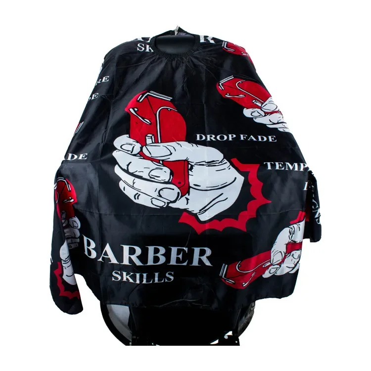 

Профессиональный парикмахерский халат для стрижки волос, фартук с парикмахерским узором, накидка из полиэстера, новая парикмахерская ткань для стрижки волос