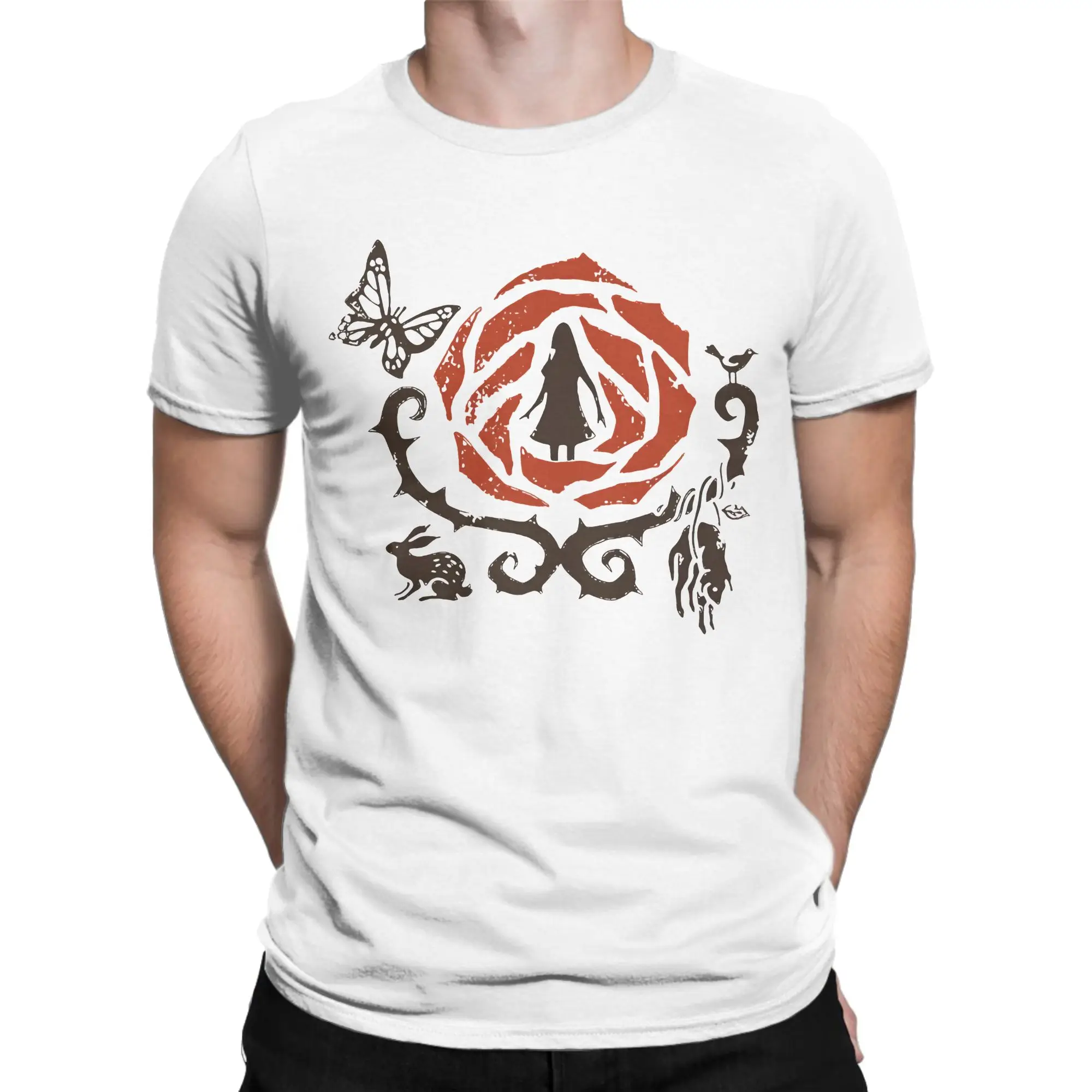 Rule Of Rose Alice T Shirt Beach  Pure Cotton T-Shirts For Men Trending Casual Tshirt Short-Sleeve Vintage Clothes