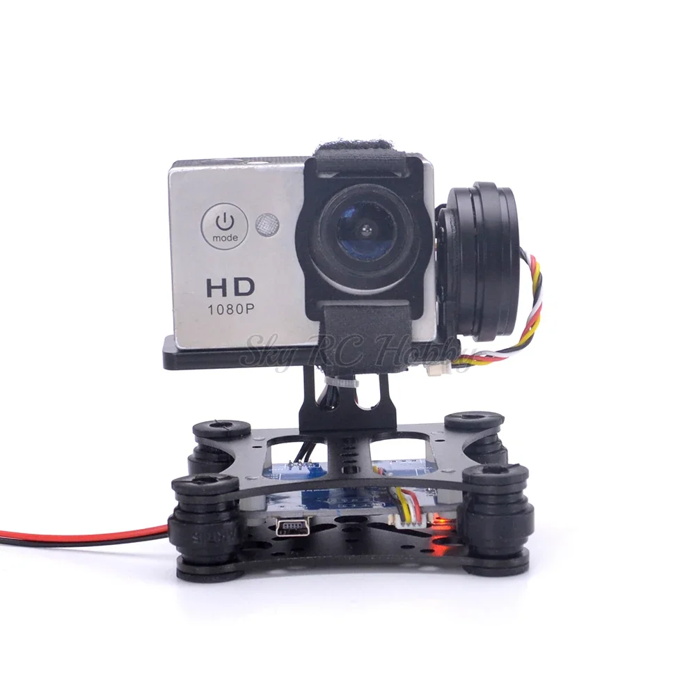 Lightweight 2-Axis / 3-Axis Brushless Gimbal Board for SJ4000 Gopro3 4 Gopro Hero 5 6 session Runcam 3 Eken H9 Camera RC Drones