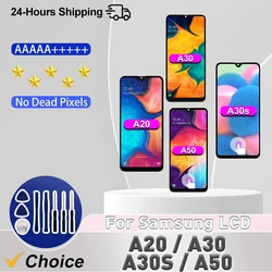 Super AMOLED For Samsung Galaxy A20 LCD A30 A30S Display A205 A305 A307 Touch Screen For A50 A50S Screen A505 A507 Replace Parts