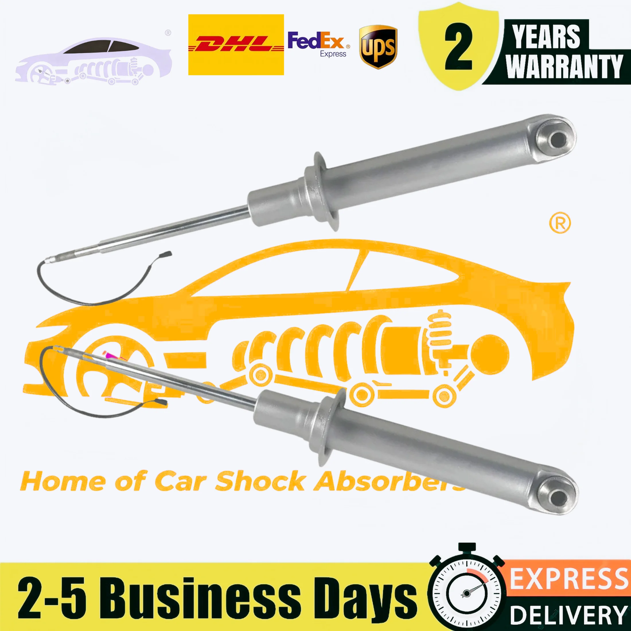 2 Pieces Rear Left and Right Shock Absorbers with EDC For BMW 7 Series E65 E66 740i 745Li 750i 33526785533