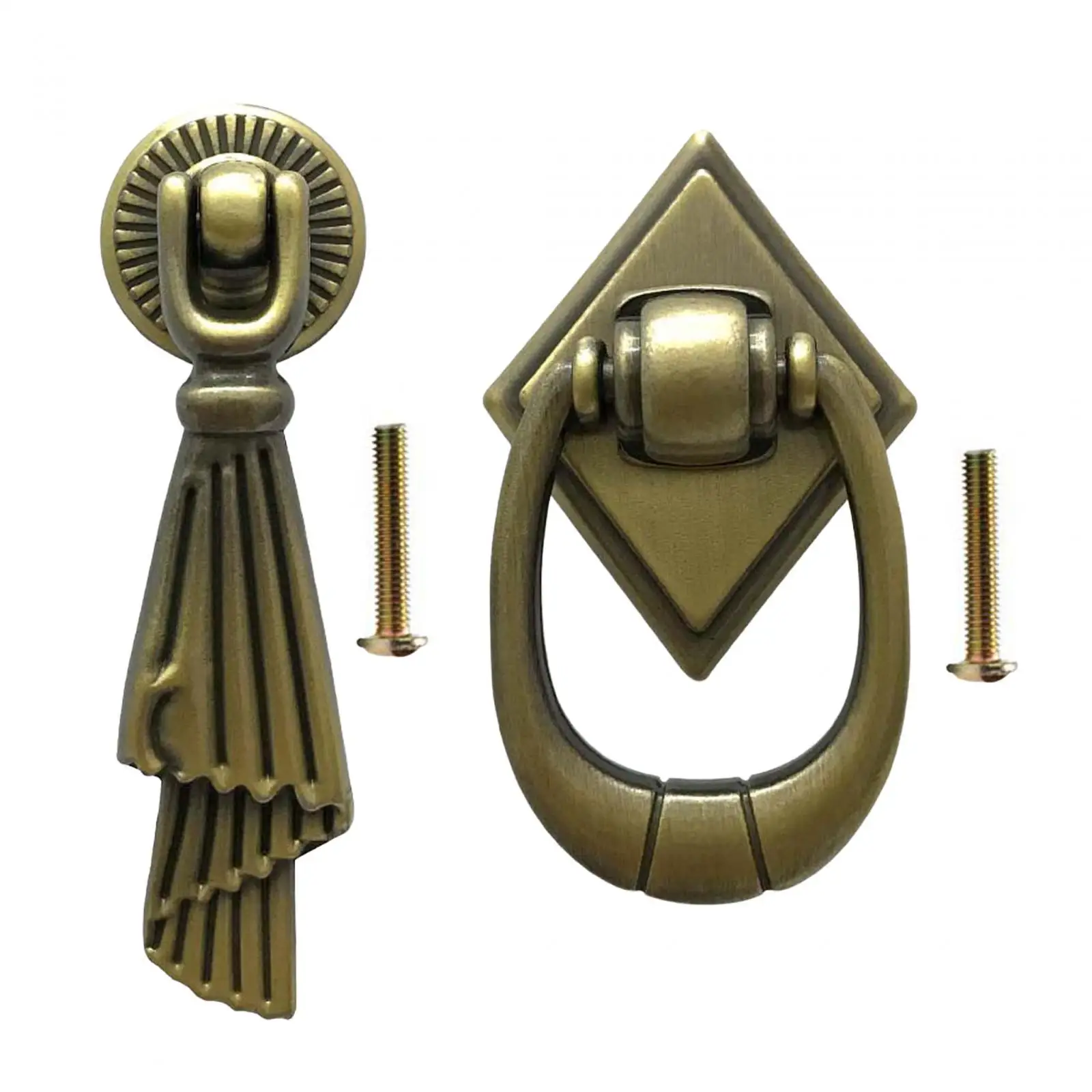 Classic Bronze Drawer Pulls - Elegant Cabinet Knobs for Dresser Restoration