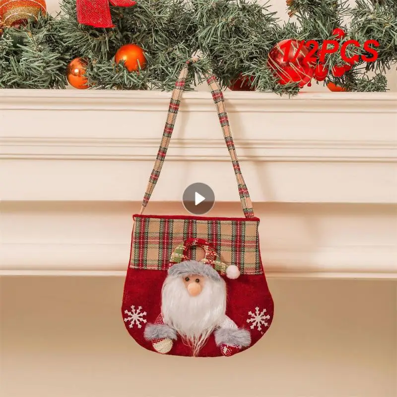 1/2PCS Gift Bag Unique Design High-quality Materials Fashionable Best Seller Christmas Trend Holiday Shopping Bag Bag