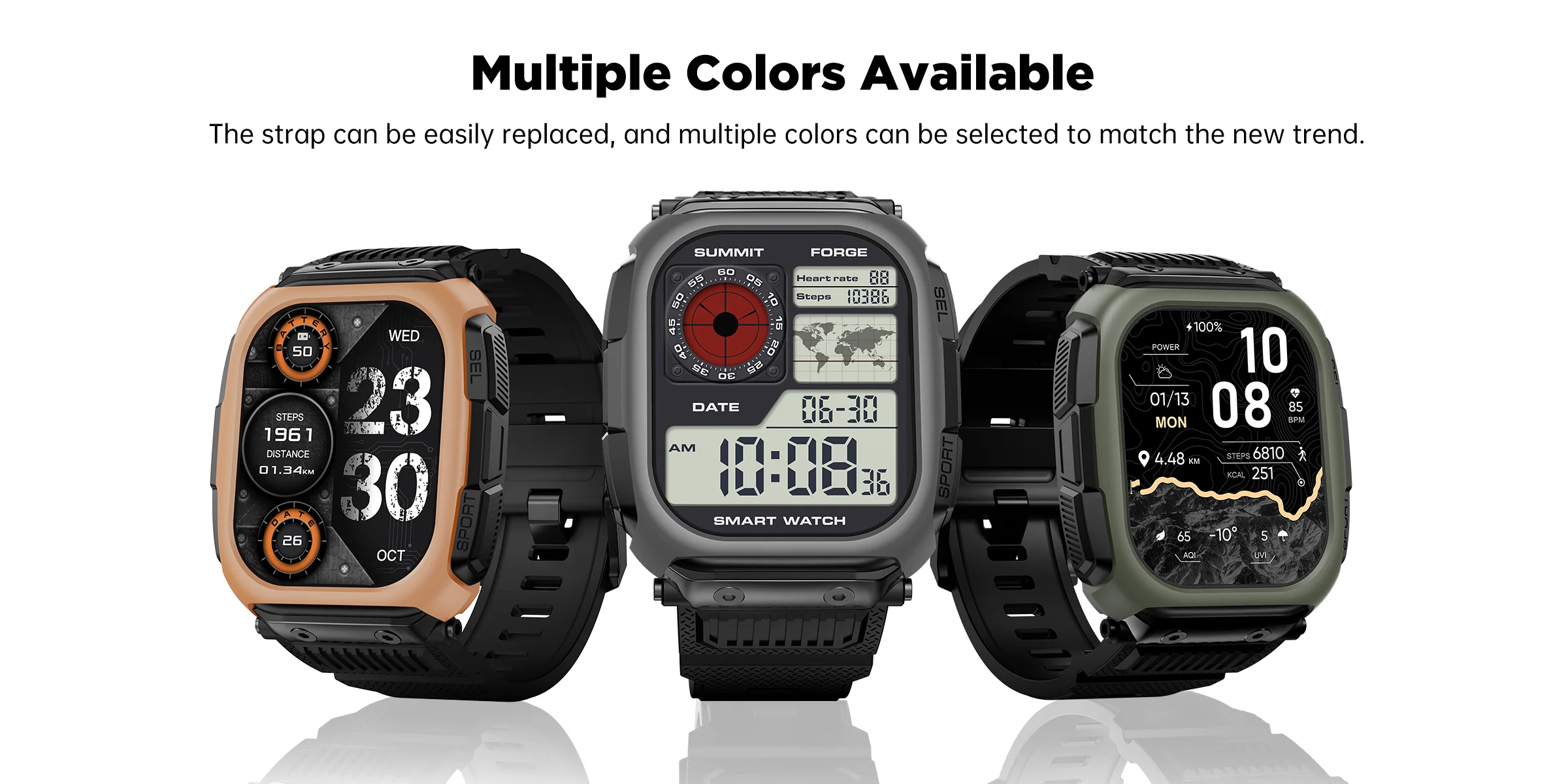 2026 Neue Offline-Karten-GPS-Smartwatch für Herren, 2,13'' AMOLED, Kompass, 5ATM wasserdicht, Herzfrequenzmessung, 170+ Sportarten, 850mAh Akku, Tank-Smartwatch – Detail 15