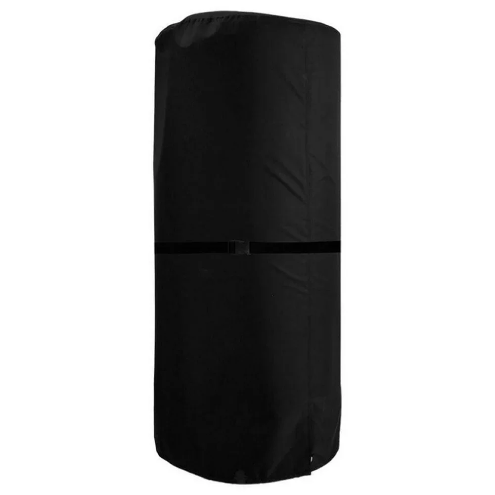 Outdoor Heating Appliance Cover 50x120cm Waterproof Oxford Cloth Dustproof Sunproof for Round Air Heaters Black