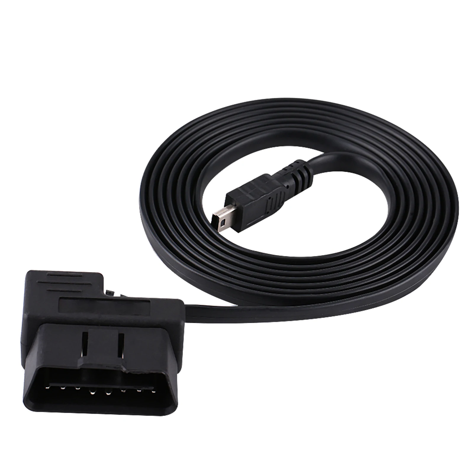 180cm carro obdii obd2 eobd 16pin adaptador de extensão diagnóstico para mini cabo usb