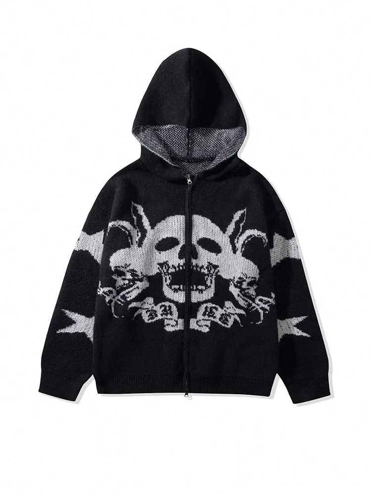 

Y2K Rhinestone Full Zip Hoodies Women Long Sleeve Sweatshirt Coat Harajuku Autumn Oversized Jacket Pullover Streetwear Tops