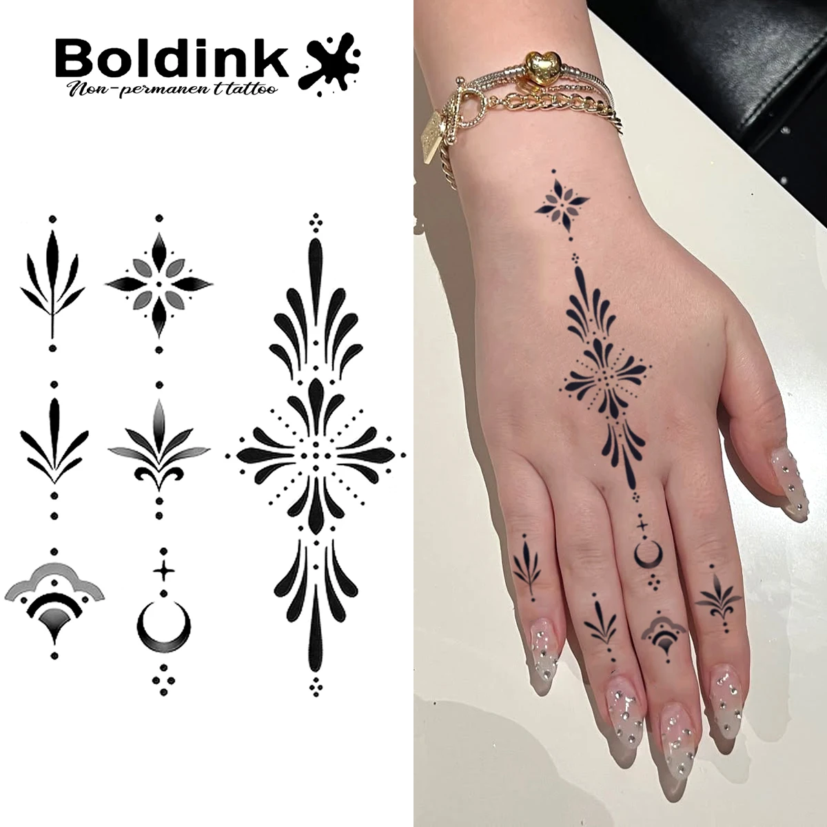 

Временная татуировка на палец, последние до 15 дней, новая технология, волшебная водонепроницаемая полуперманентная наклейка.