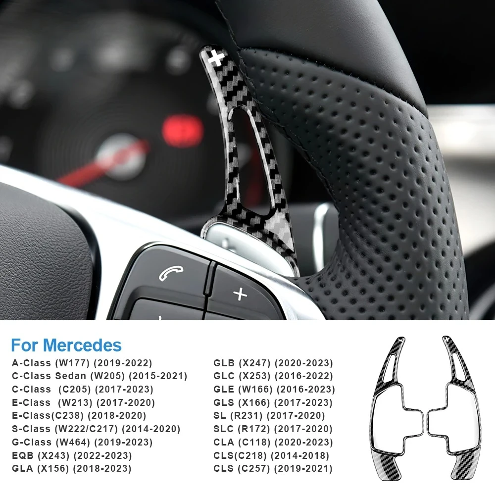 

Car Steering Wheel Shift Paddle Shifter For Mercedes Benz A B C E GLE Class W176 W205 W246 C117 W218 2014-2023 DSG Extended Trim