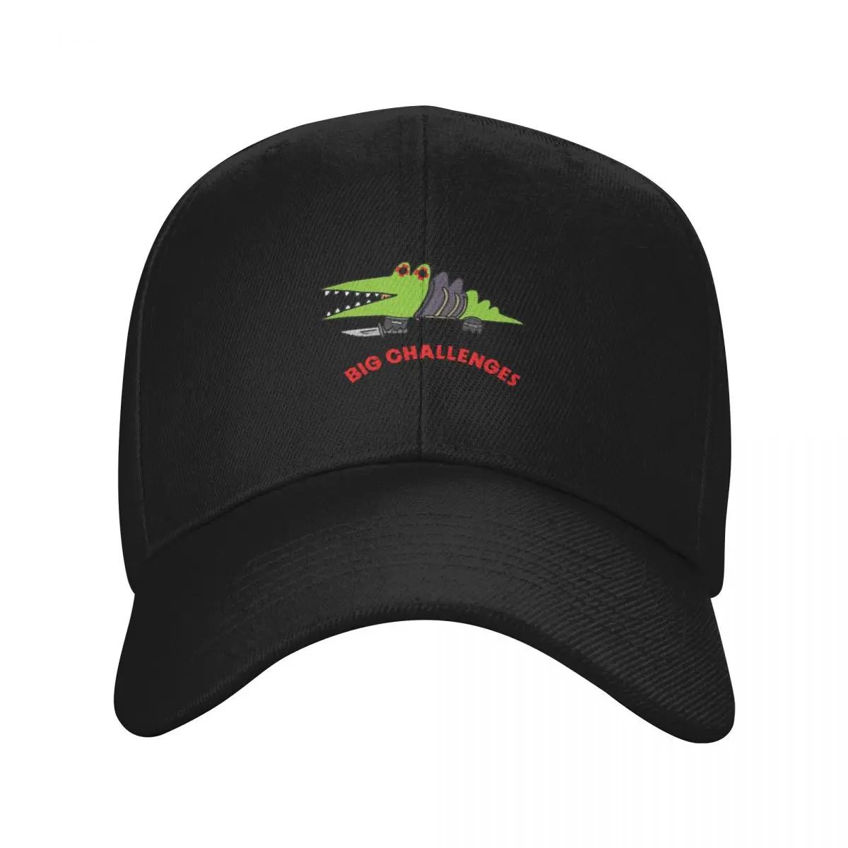 

Big Challenges Kaiman Sticker Baseball Cap cute Golf Wear New Hat black For Women Men's