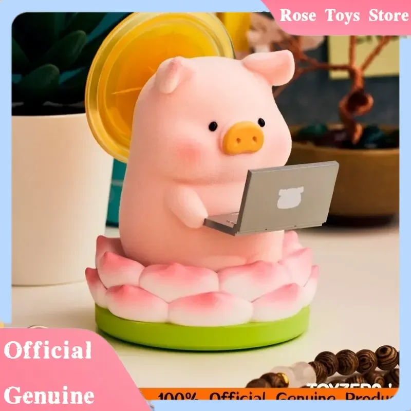 

New TOYZEROPLUS X Lulu The Piggy Pig Things At Work Series Blind Box Toys Flocked Kawaii Mystery Box Desk Decor Birthday Gift