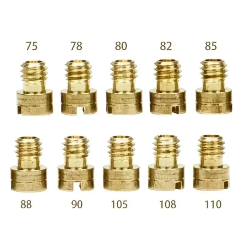 Upgraded Carburetor Nozzle set Carburetor Main & Auxiliary Efficient for PZ19 GY6 Perfect for DIY Enthusiasts