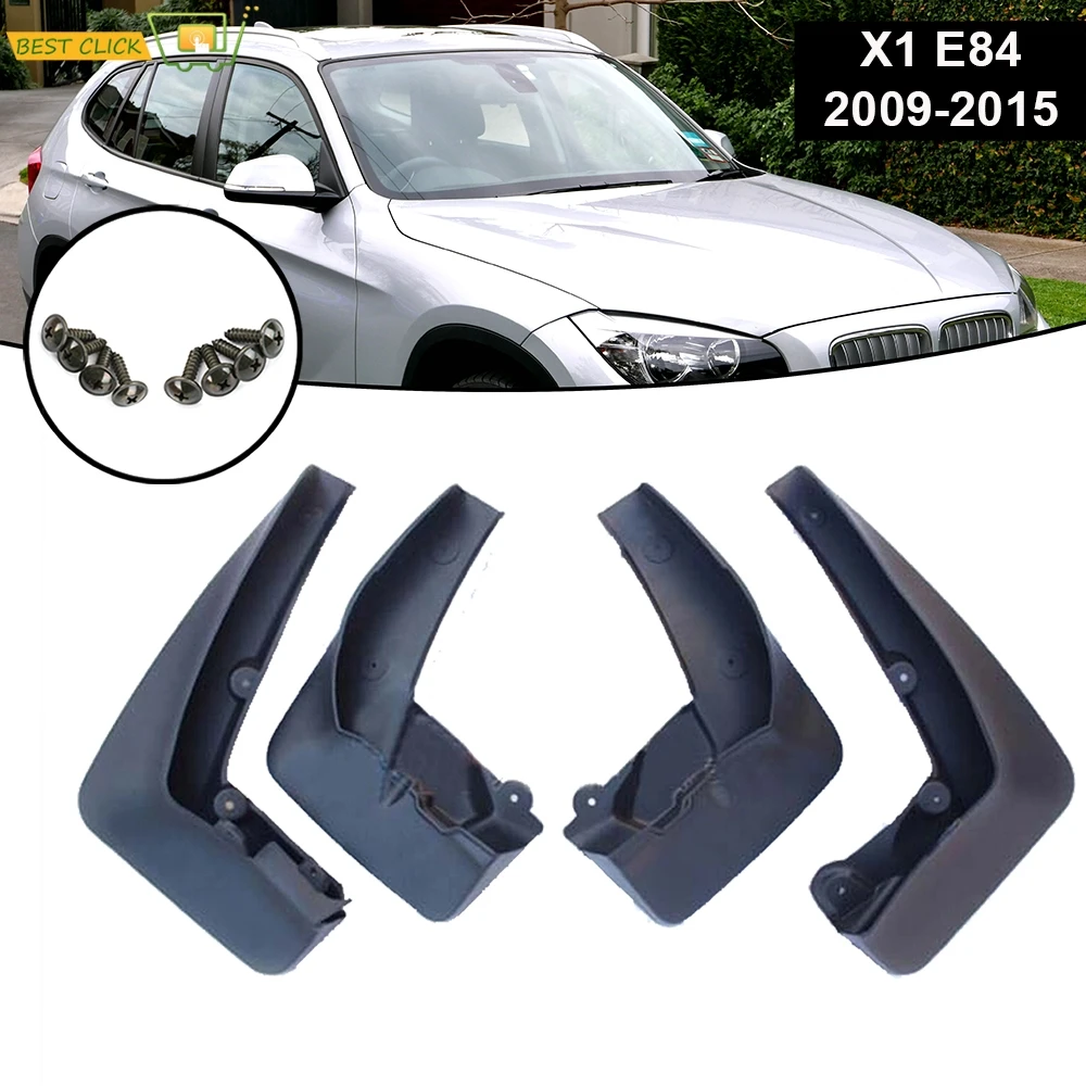 4pcs For BMW X1 E84 2009 – 2015 Front Rear Splash Guards Mud Flaps Mudguards 2009 2010 2011 2012 2013 2014 Mudflaps Car Styling