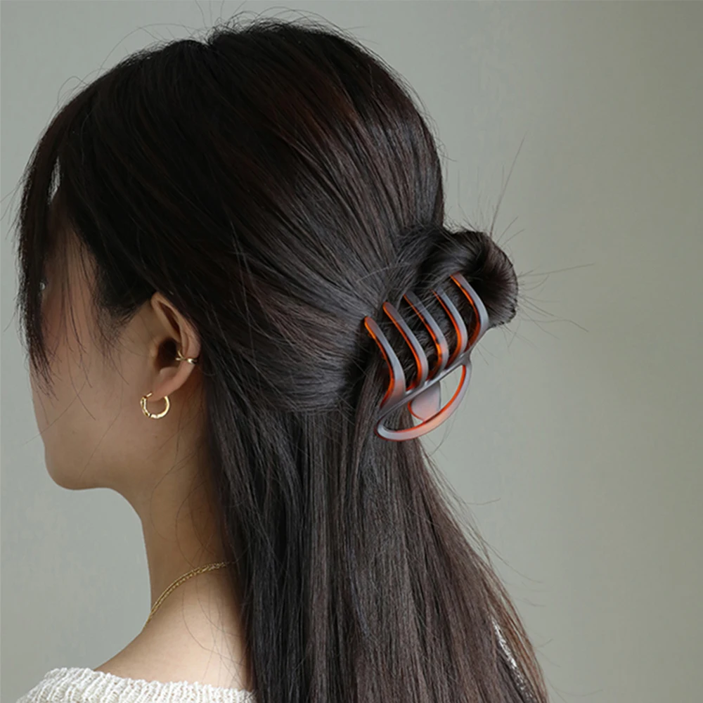 Matte Hollow Duckbill Hairpin Hair Clamp Frosted Ponytail Holder Hair Claw Barrette For Women Fashion Hair Accessories Headdress