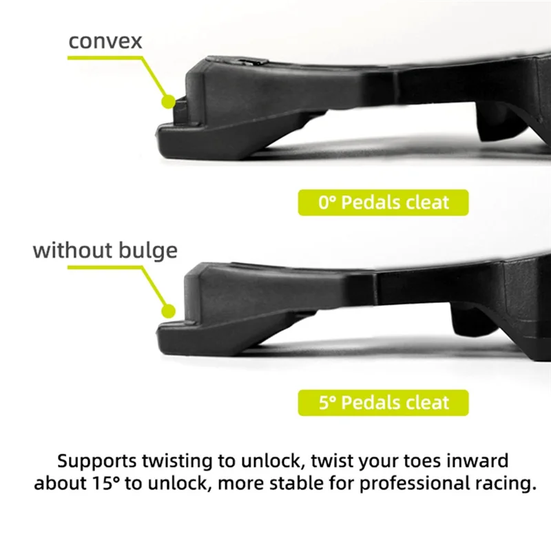ABKV-バイククリートセット滑り止めバイククリートセルフロックペダルバイクペダルロッククリップエクスプレッソXpro Lclicペダル用
