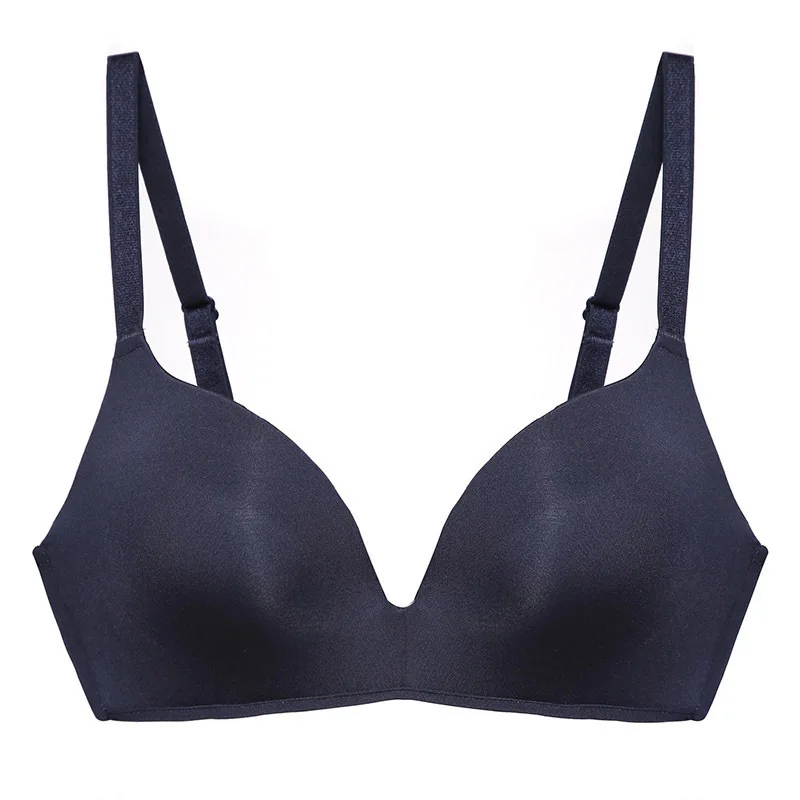 Ice InjBra-Soutien-gorge push-up sans fil pour femme, sous-vêtement sexy, lingerie simple, brassière sans couture, confortable