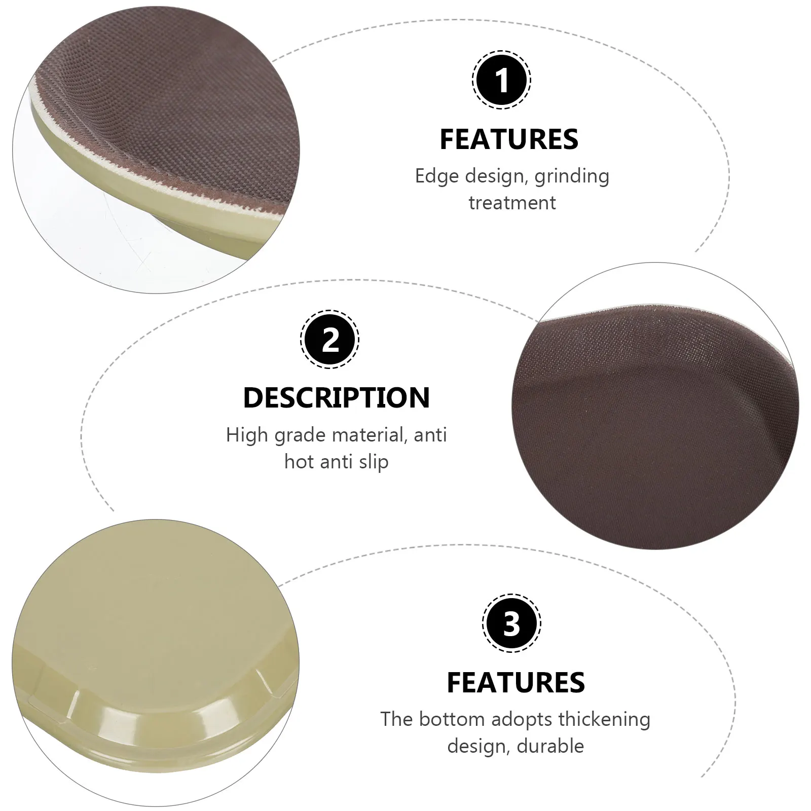 

Anti-Skid Food Serving Tray Melamine Simple Practical Design Suitable for Hotel Restaurant Snack Bread Tea Coffee Tray