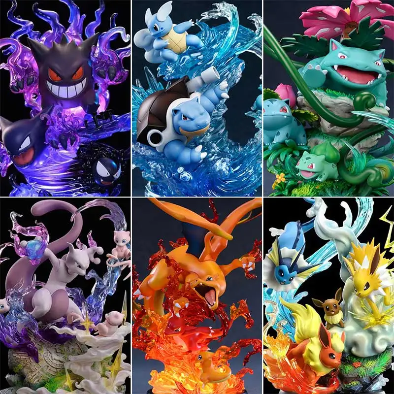 

В наличии Pokemer Pet Elf милый Чармандер Чаризард Бульбазавр Сквиртл Лапрас светящийся настольный орнамент детская игрушка