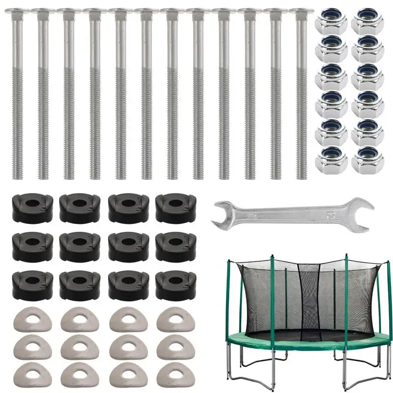 

Trampoline Screws Trampoline Bolts And Nuts Replacements Stabilization Nuts 12X For Swingset Fence Greenhouse Garden Canopy Net