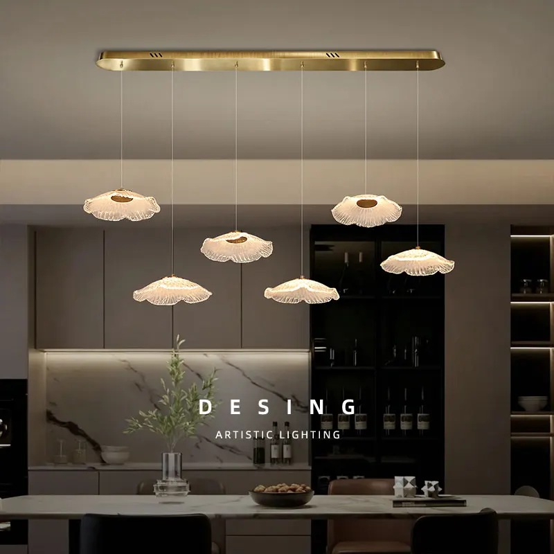 

Modern Restaurant Ceiling Chandeliers Led Ceiling Pendant Lamp Villa Kitchen Island Suspension Chandelier Dining Room Chandelier