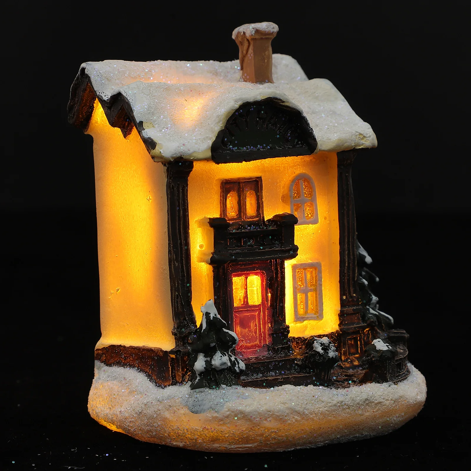Bauble de natal decoração de outono mini casa ornamento pequenas decorações modelo de resina de mesa