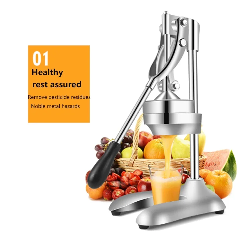 Commercial Hand‑Press Juice Squeezer, Manual Fresh Juice Extractor for Pomegranate, Orange, Lemon for Stall and Home Use