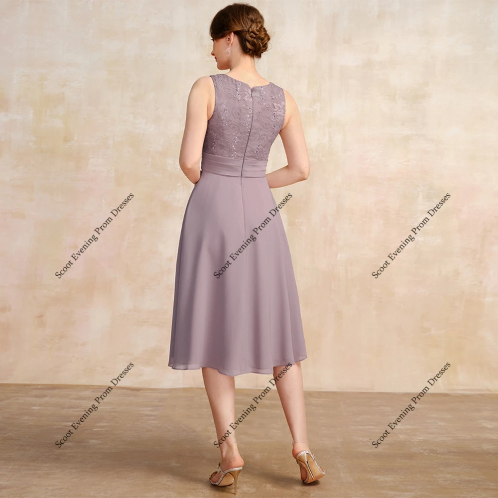 Розовые шифоновые платья для матери невесты с кружевными рукавами, свадебные платья для женщин, новинка лета 2025, Robe De Soirée