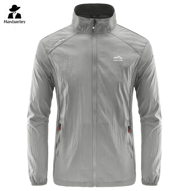 Veste de randonnée imperméable à séchage rapide pour hommes, combinaison de protection solaire UV, sports de plein air, pêche, camping, course à pied, peau d'été