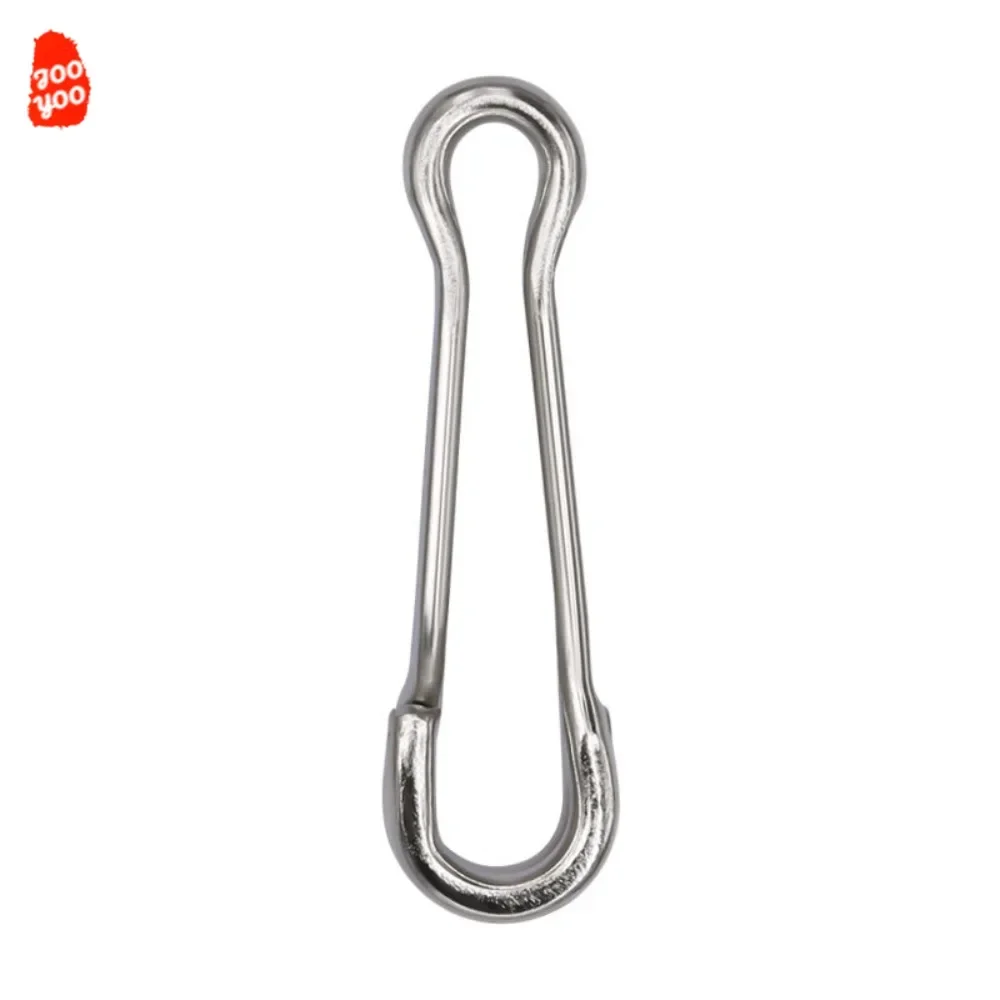 jooyoo 10PCS Fishing Accessories Hawaii Snap Stainless Steel Fishing Connector Lure SnapHook Fastlock Barrel Swivel Safety