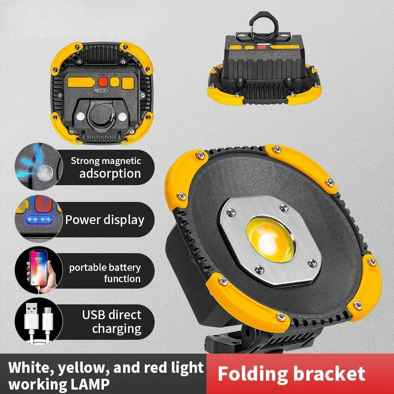 

Перезаряжаемый фонарь COB, многофункциональный портативный фонарик, карманный рабочий фонарь, уличный светодиодный светильник для кемпинга, рыбалки, открывалка для бутылок W898