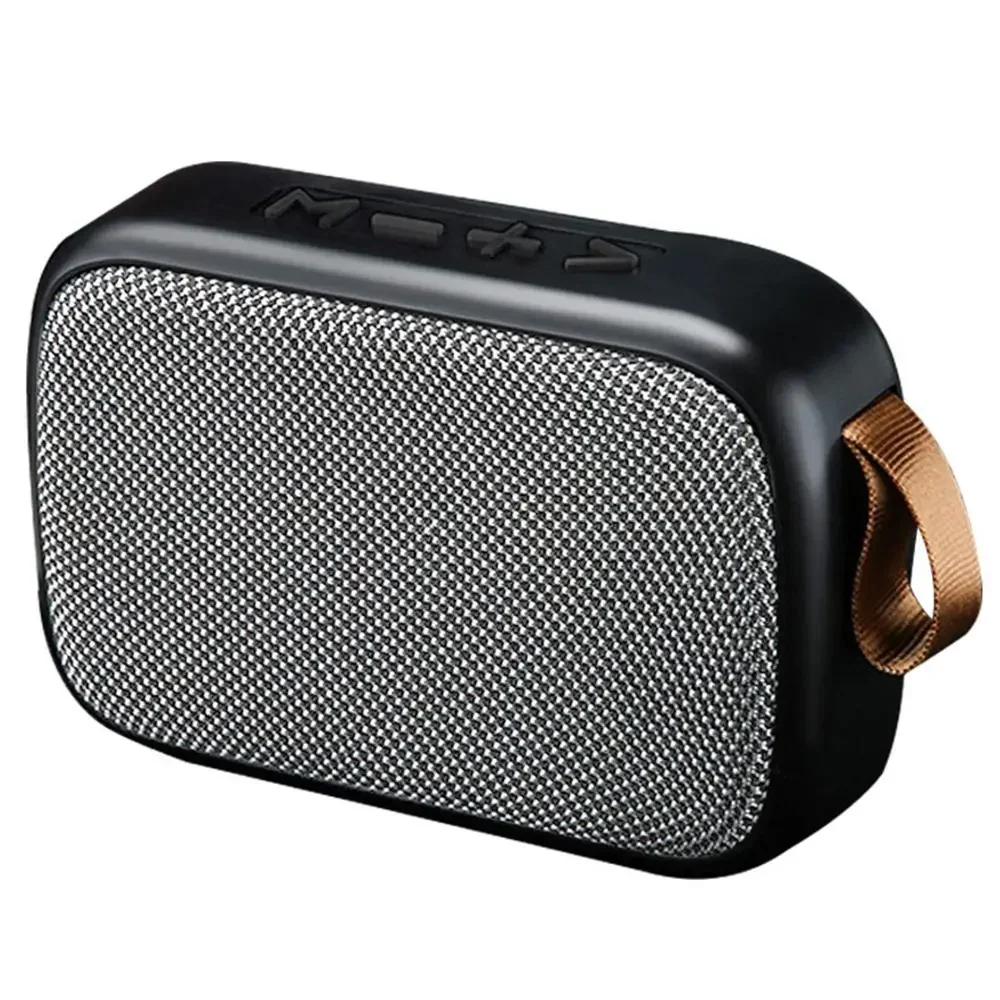 Mini altavoz Bluetooth inalámbrico con diseño de tela, soporte para tarjeta TF, sonido estéreo 3D, diseñado para uso en exteriores
