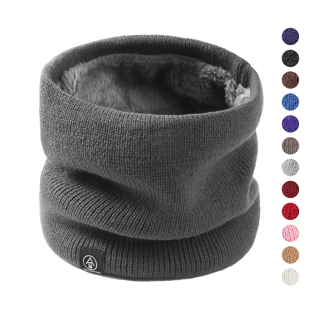 2022 Fashion Winter Scarf for Women Children Boy Girl Knitted Scarf Thickened Wool Collar Scarves Neck Scarf Warm Neckchief Ski