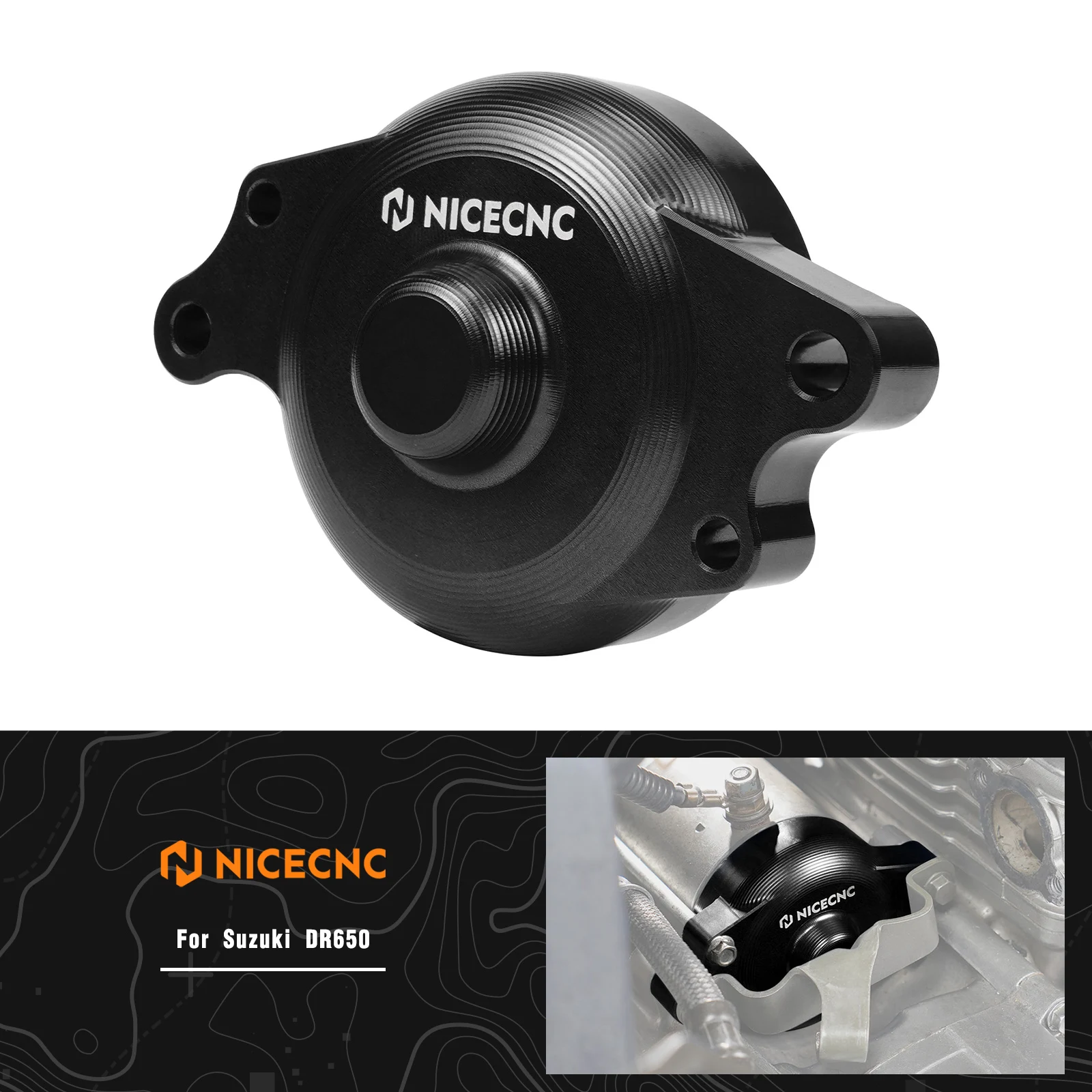 

NICECNC Starter Motor End-Cap for Suzuki DR650 DR650S DR650SE 1996-2024 2023 2022 2021 2020 2019 2018 2017 DR 650 S DR 650 SE