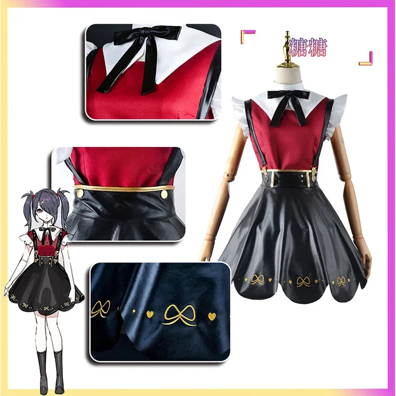 أنيمي المحتاجة فتاة جرعة زائدة الملاك- تأثيري حلي لعبة الهاوية كانجيل أمي تشان فستان حفلة كرنفال تنورة جلدية Jk;3,c'5.b;8' #4