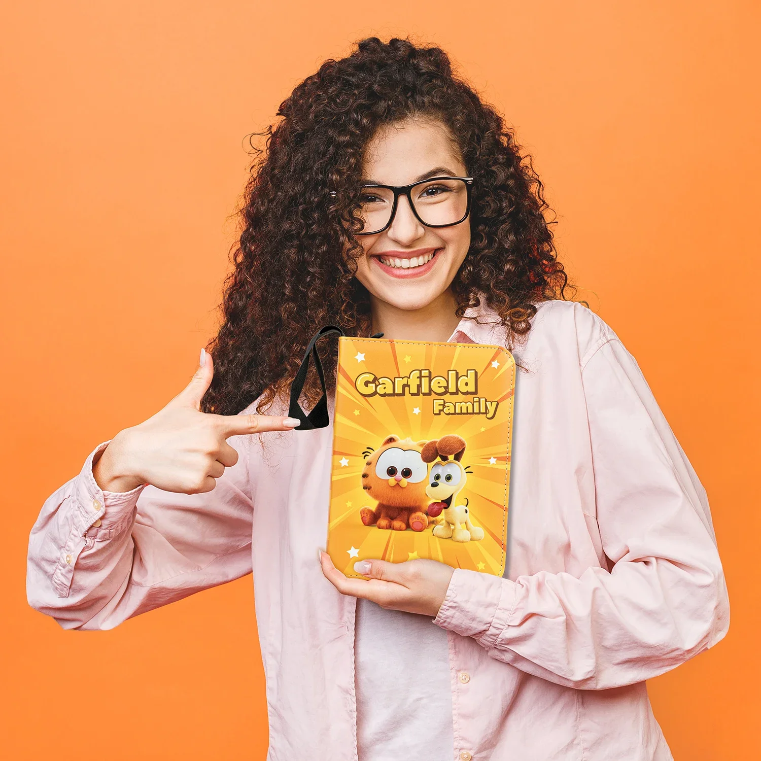 CARDFUN The Garfield Movie Collector Card Album 4 Pocket TCG Trading Card Binder PU Leather Cover 160 Pocket Card with Sleeves