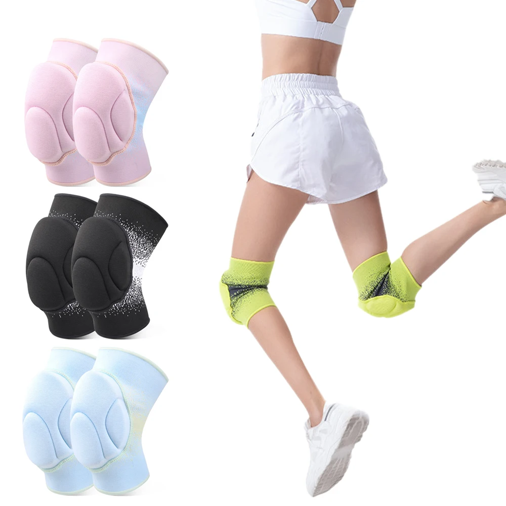 

1 пара наколенников для взрослых и подростков, защита колена, облегчение боли, для борьбы, тренировок, сноубординга, футбола, баскетбола