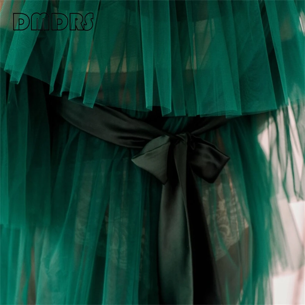 Abito premaman verde smeraldo per servizio fotografico abito da sposa Tulle Plus abiti formali da donna comodo abito da festa