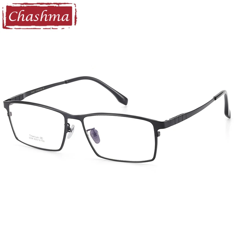 

150 Wide Men Titanium Optical Frame Prescription Crystal Super Quality Gentlemen Eyewear for Blue Ray Block Progressive Lenses