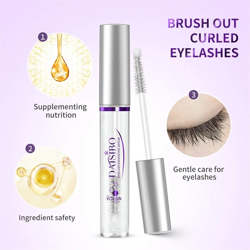 Suero para el crecimiento de pestañas y cejas, crecimiento rápido, previene la caída del cabello, tratamiento dañado, previene la calvicie, maquillaje para el cuidado de los ojos más completo y grueso
