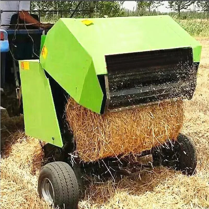 High Efficiency Round Baler Machine Silage Baler and Wrapper Small Mini Hay Baler for Harvesting Packing Modern Farm Use