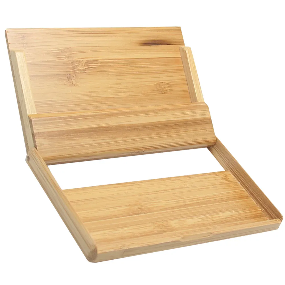 

Premium Wooden Business Card Holder for Desk Display and Storage Strong Stable Name Card Stand Elegant Simple Design Business