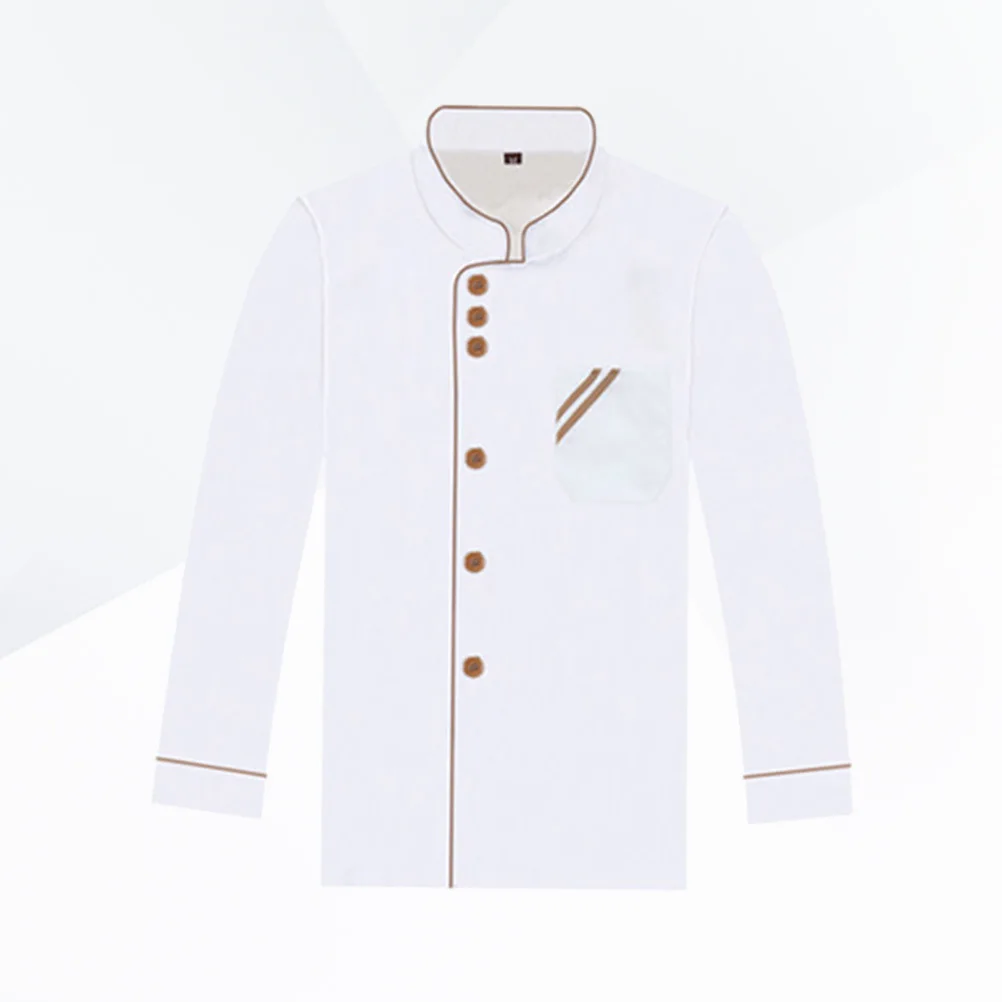 Abrigo de Chef de manga larga, chaqueta de Catering lavable a prueba de aceite, resistente al desgaste, Unisex, para restaurante, Hotel, cocina, ropa de trabajo