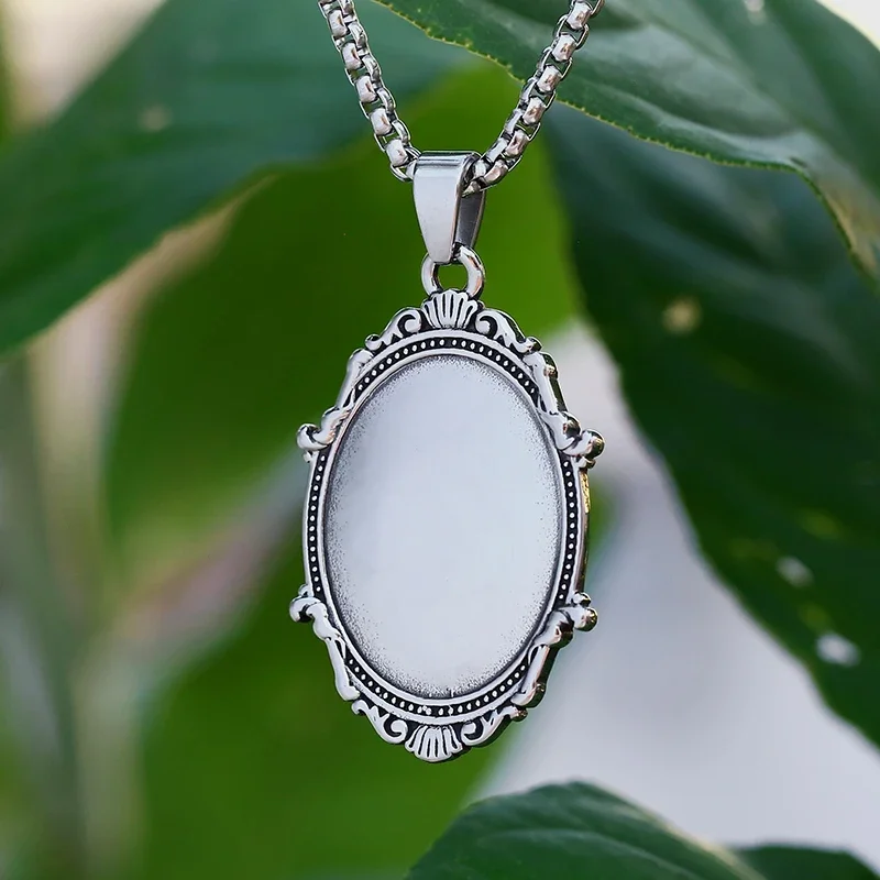 Good Polished New Biker 316L Stainless Steel Fashionable Satan Pendant Vintage Mythology Sheepshead Totem Animal Round Pendant