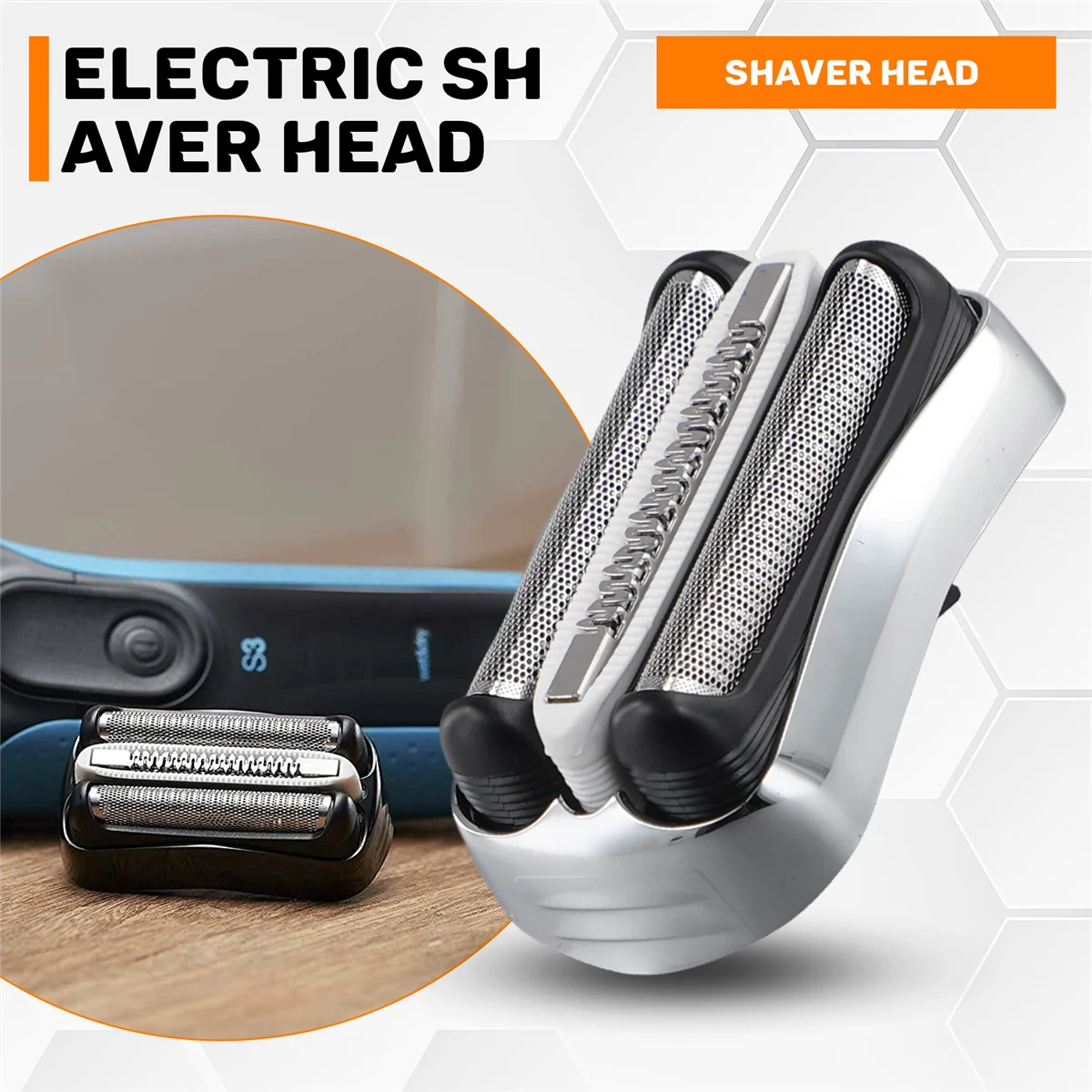 HOT For Braun Razor Head 3 Series 21B 330 Knife Net 32B 3010S 32B 320S 3000 340 Accessories, 32S