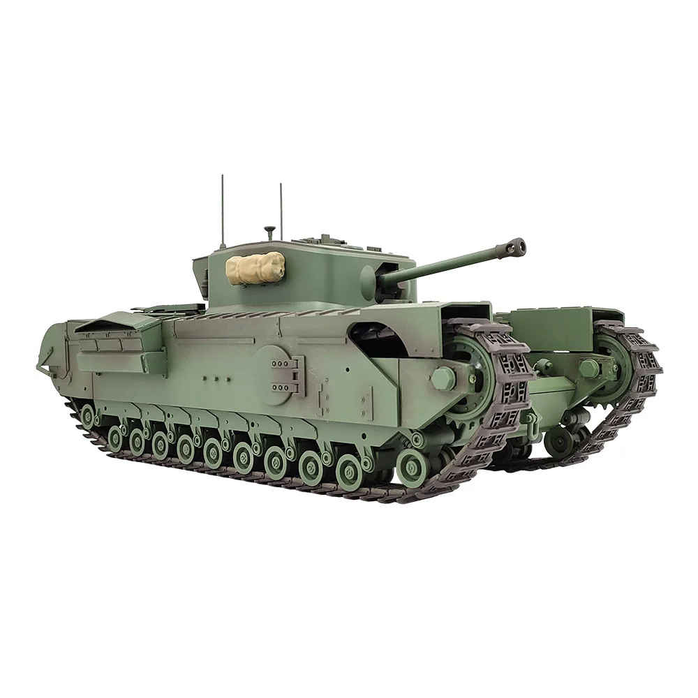 1:16 Remote-Controlled Tank Garage Soldier Passenger Churchill C2310 Full Scale Electric Rc Tank Children's Military Model Toy