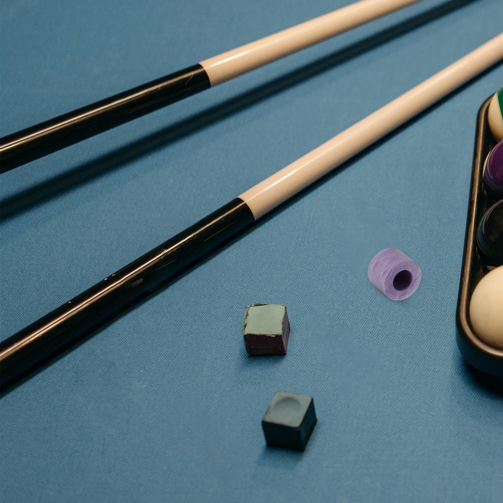 

Replaceable Billiard Cue Tip Small Plastic Pool Cue Accessory Improve Direction Control Suitable for Billiard Game