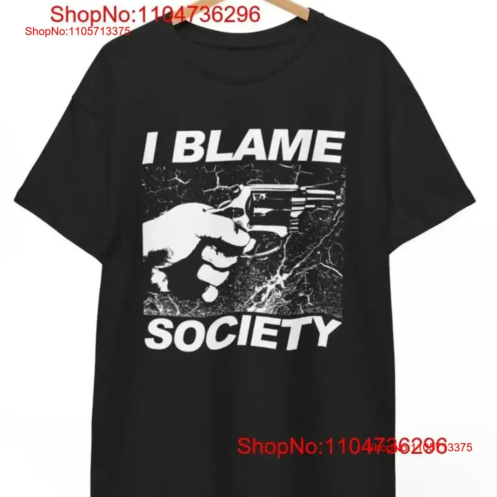 I Blame Society T Shirt Totally Fu ked Up Gregg Araki Cult Film 90s Goth vintage Washed Slightly designer clothes streetwear