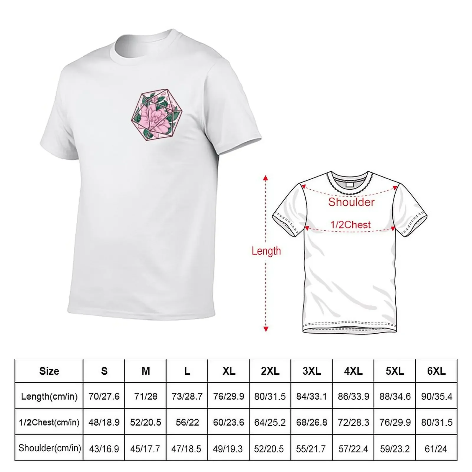 D20 - Peonies T-Shirt vintage t shirts plain anime stuff mens t shirt graphic