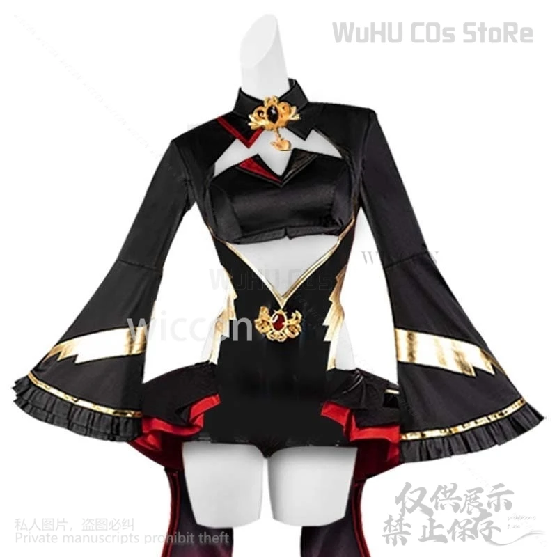 Anime Hololive Virtual Youtuber Houshou Marine Cosplay Party Uniform Lolita Hallowen Play Role Clothes Wigs For Girls Customized