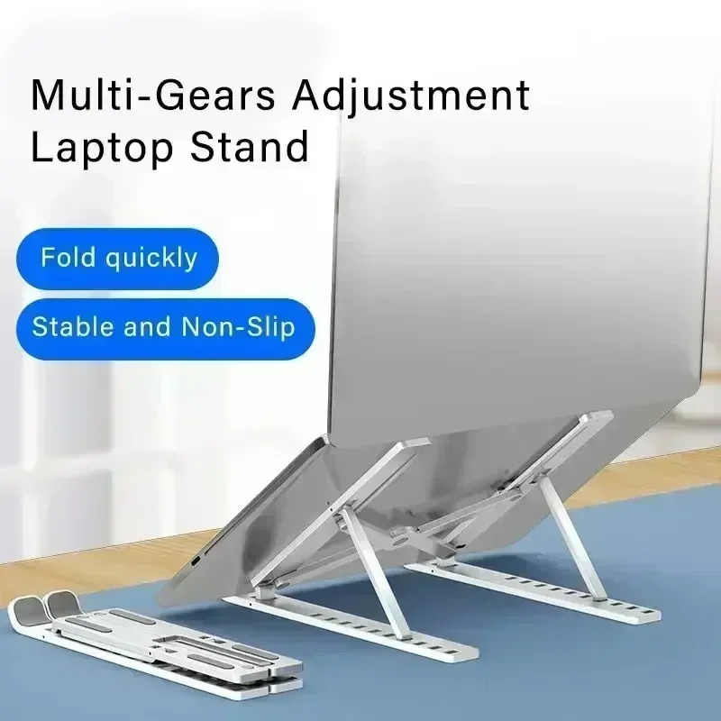 Foldable Tablet Stand Holder Non-Slip 6 Level Adjustable Laptop Stand Compatible For Pad PC Laptop Tablet